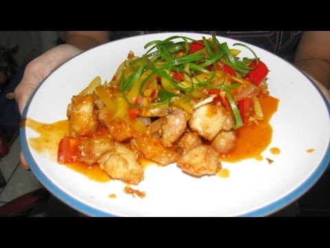 fried-chicken-with-mango-sauce-recipe---resep-ayam-goreng-saus-mangga