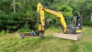 Rut Mfg Excavator Brush Mower Review and Demo