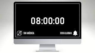 Temporizador 8 Horas - Pantalla negra