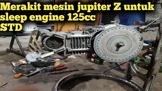 merakit mesin sleep engine jupiter z / vega new 125cc untuk balap liar