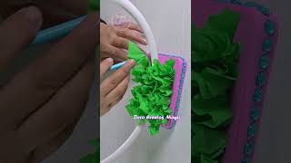 Create a Princess Peach centerpiece Birt ay decorations with a hoop and balloons