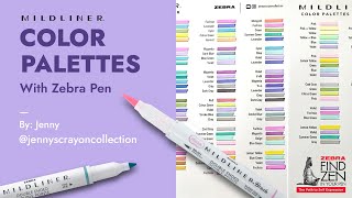 MILDLINER Color Palettes with @JennysCrayonCollection | Zebra Pen