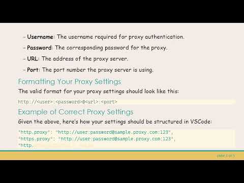 Fixing VSCode Proxy Settings: Resolving the Value must match regex Error