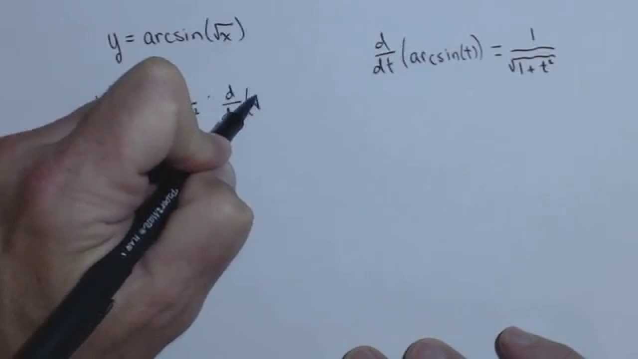 Derivative Of Arcsin Using Chain Rule GW220V2 4 YouTube Derivative of arcsin using chain rule gw220v2 4 youtube