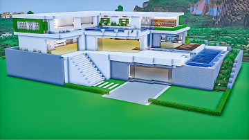 MIND BLOWING Modern Mansion Tutorial with Swimming Pools and MORE 🏠💦