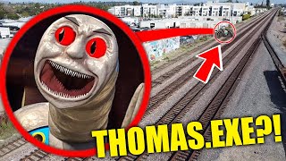 Drone Catches THOMAS THE TRAIN.EXE At Haunted Railroad!! * SCARY THOMAS THE TANK ENGINE *