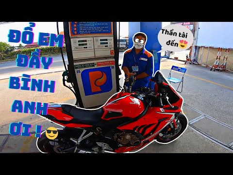 Video Đổ đầy bình xăng PKL CBR650R hết bao nhiêu tiền l... - youtube