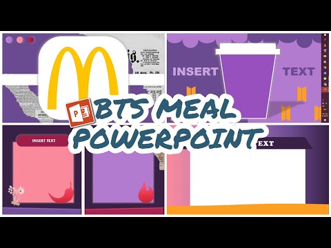 BTS MEAL Inspired PowerPoint Tutorial | FREE PPT Template | Charlz Arts