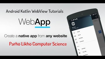 Android Kotlin WebView Tutorials Part #4 kotlin android studio