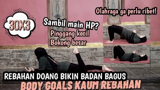 OLAHRAGA BUAT KAUM REBAHAN BISA SAMBIL MAIN HP, BIKIN PINGGANG KECIL BOKONG BESAR!!