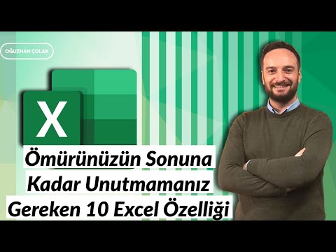 Ömrünüzün Sonuna Kadar Unutmamanız Gereken 10 #Excel Özelliği | Oğuzhan ÇOLAK