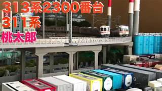 〈37〉 Nゲージ レイアウト 鉄道 模型 313 2300系 311系 EF210 エネオス 走行動画 さくら海岸鉄道