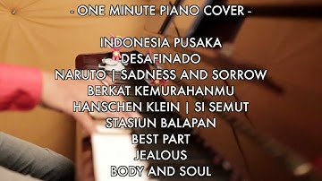 SPECIAL EDITION | Nine Songs in "One Minute Piano Cover" - BEZALIEL YEHUDA SURYABUANA