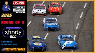 🔴 NASCAR Cup Series | 2025 Playoffs | Rd of 8 | #Xfinity500 | Saturday Watch-Along