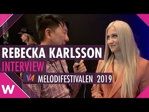 Rebecka Karlsson "Who I Am" Interview @ Melodifestivalen 2019 | wiwibloggs