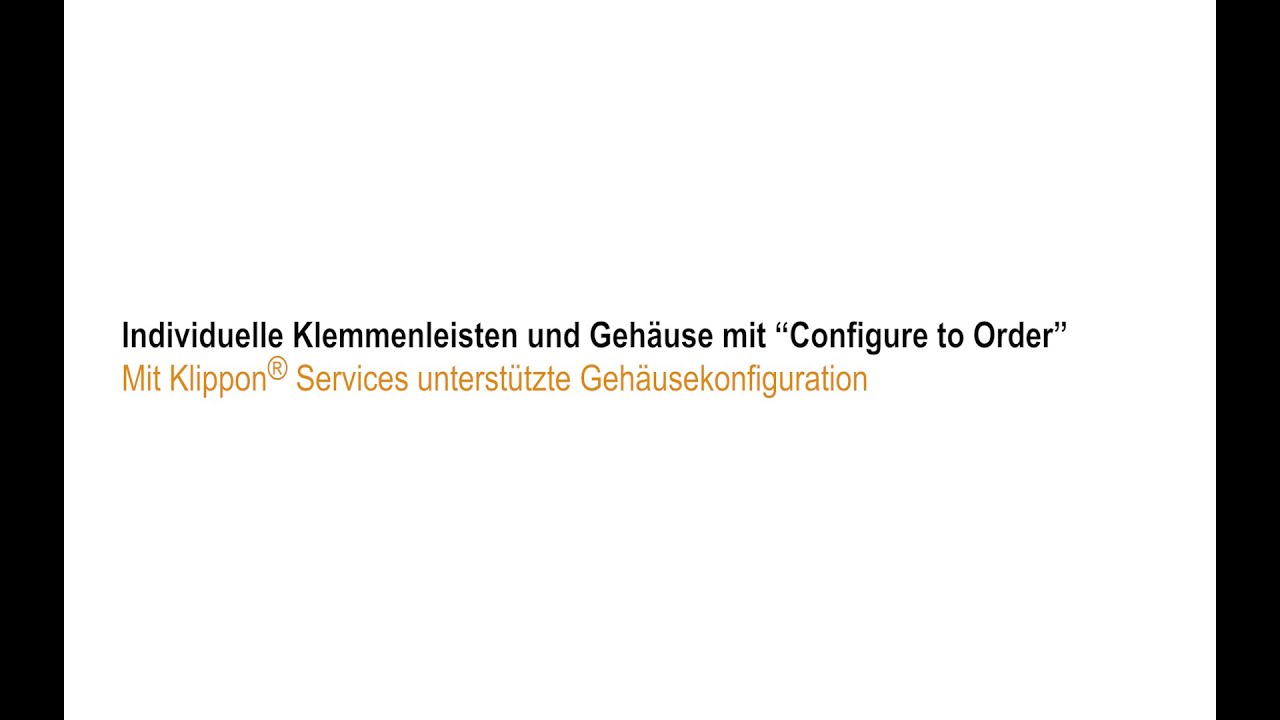 Update New Mit Klippon Services unterstützte Gehäusekonfiguration