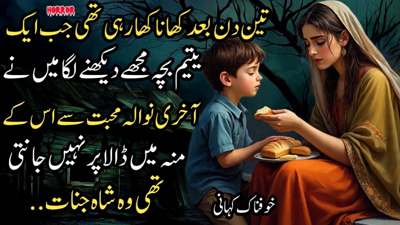 Teen Din Baad Khana Kha Rahi Thi Ek Yateem Bacha Dekhta Raha Maine Nowala Usko Diya Woh Shah Jinaat