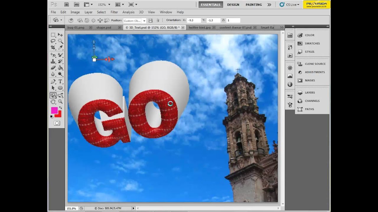 สอนใช้งาน Photoshop Cs5 ตอนที่ 2 - ฟีเจอร์ใหม่ใน Photoshop Cs5 - Youtube