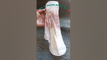 how to dispose period pad at home without smelling  #shorts