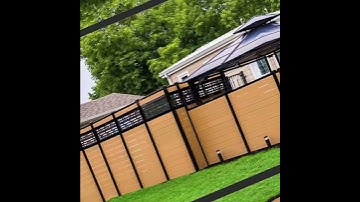WPC fence from Winyoungtech. Let