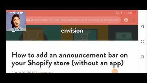 How to Setup ANNOUNCEMENT BAR to your Shopify Store using Debut Theme customization tutorial 2021