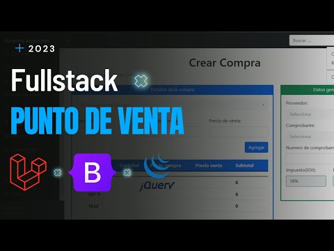 Desarrollo fullstack de un sistema POS con Laravel, Bootstrap, Jquery, MySQL.