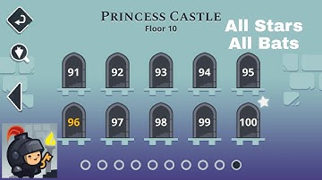 WALKTHROUGH TRICKY CASTLE LEVEL 91 - 100 ALL STARS AND ALL BATS