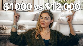 $1000 vs $12,000 Couch! | Living Room Decor screenshot 5