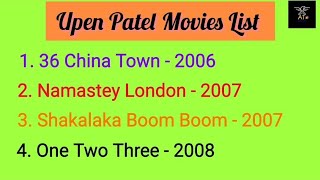 Upen Patel Movies List||2006-2021|Actor||