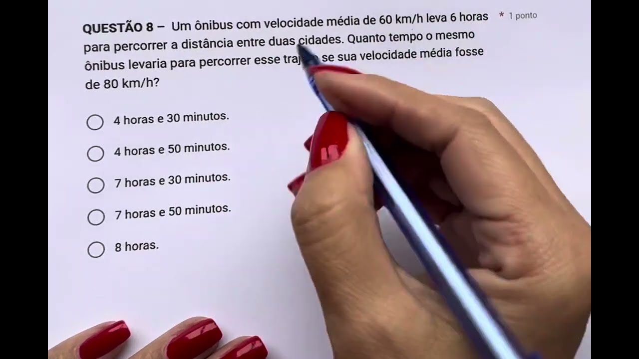 Simulado BM - Questão 8 - Regra de três simples