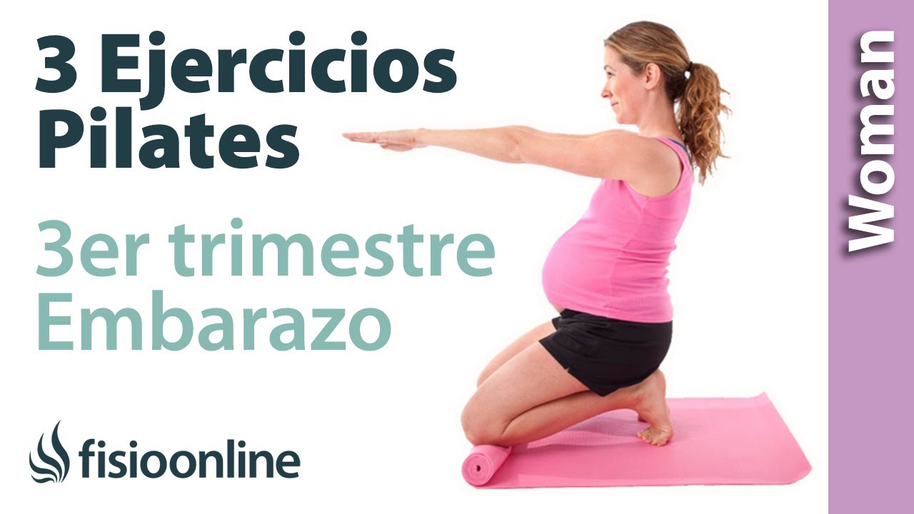 PILATES PARA EMBARAZADAS CON PELOTA PARA EL TERCER TRIMESTRE 