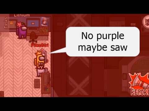 Self report in *Among US * did not see purple