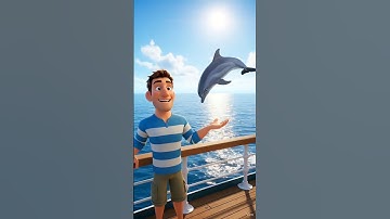 Dolphin Saves Passenger from the Sea! ⛵ 🌊🐬 #shorts #viral @PixzūAi