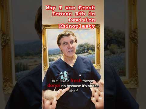 Video thumbnail: Why I use Fresh Frozen Rib Grafts in Revison Rhinoplasty👃🏼 · Rod J. Rohrich, M.D. Plastic Surgeon