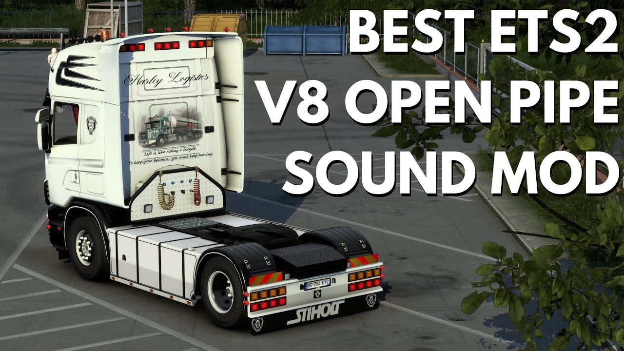 Best scania v8 open pipe sound mod lepidas exhaust system ets2