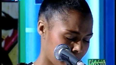 Ayo - Down on my knees (on greek TV show)