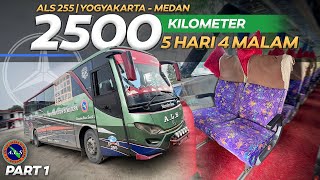 BERANI COBA ?? 5 HARI 4 MALAM NAIK BUS ‼️ Trip 2500 Km Yogyakarta - Medan Naik Bus Als 255 (1/7)