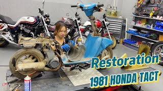 1981 Honda TACT |  Restoration You Won't Believe the Transformation | Prat 1