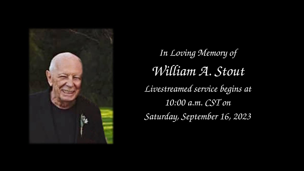 Funeral Service for William Stout - YouTube