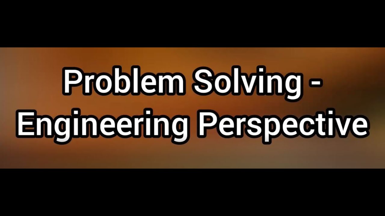 engineering problem solving a classical perspective