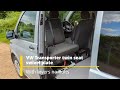 Volkswagen Transporter twin seat swivel plate with levers no bolts