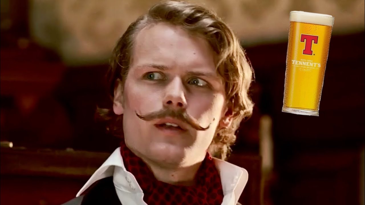 outlander-sam-heughan-and-tennent-s-scotch-ale-youtube