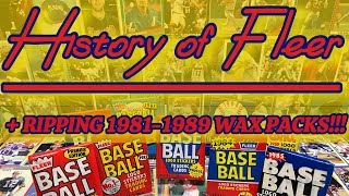 History of Fleer plus Ripping 1981-1989 Wax Packs …we pull some great cards! News