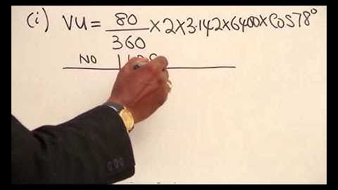 SHORTEST DISTANCE BETWEEN ANY TWO POINTS ON THE PARALLEL OF LATITUDE PART 8
