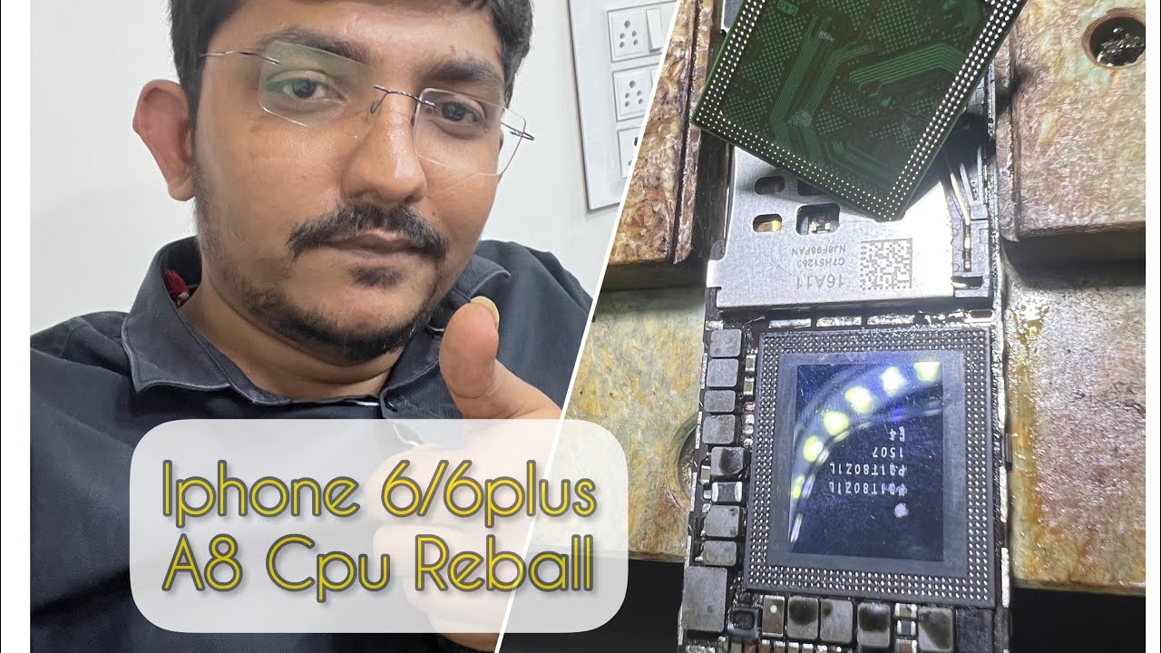Cpu Reballing Class A8 CPU Reballing at Class 😉 iphone 6 Data important recover Done - YouTube