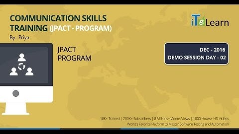 Communication Skills Traininig Demo Day 02 (JPACT Program)
