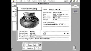 Apple Macintosh - Hypercard 2.1 - Stack Templates 1991 Apple Computer