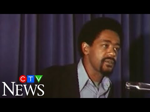 Footage of Black Panther co-founder Bobby Seale in Toronto