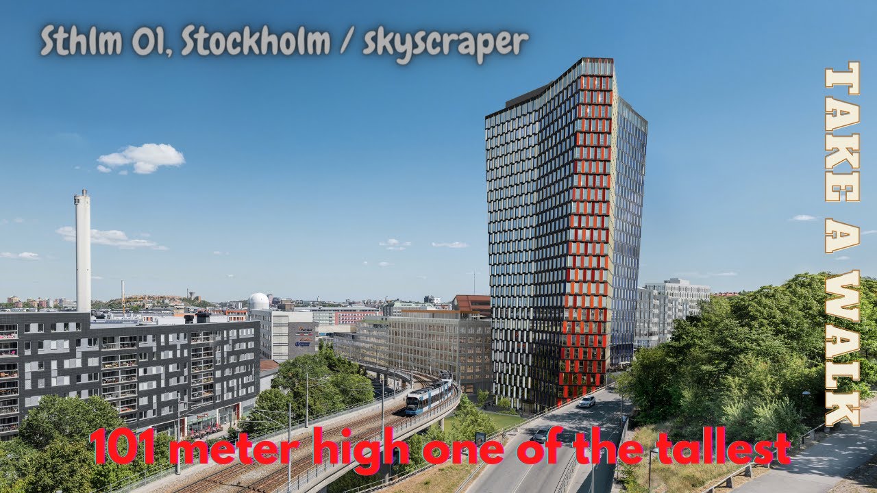 New skyscraper called STHLM 01 is in Stockholm city near Gullmarsplan