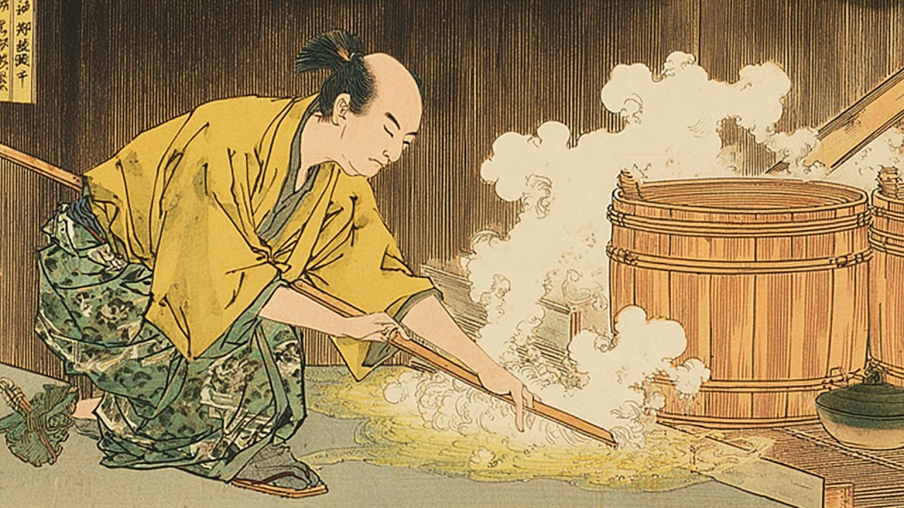 How Was Rice Vinegar Brewed by Hand in Medieval Japan - YouTube